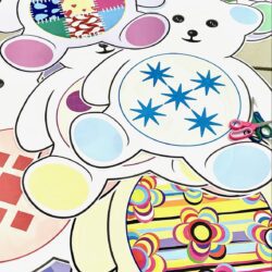 colorful teddy bears