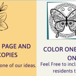 Pick a coloring page and print 2 copies, color one page and leave one blank.