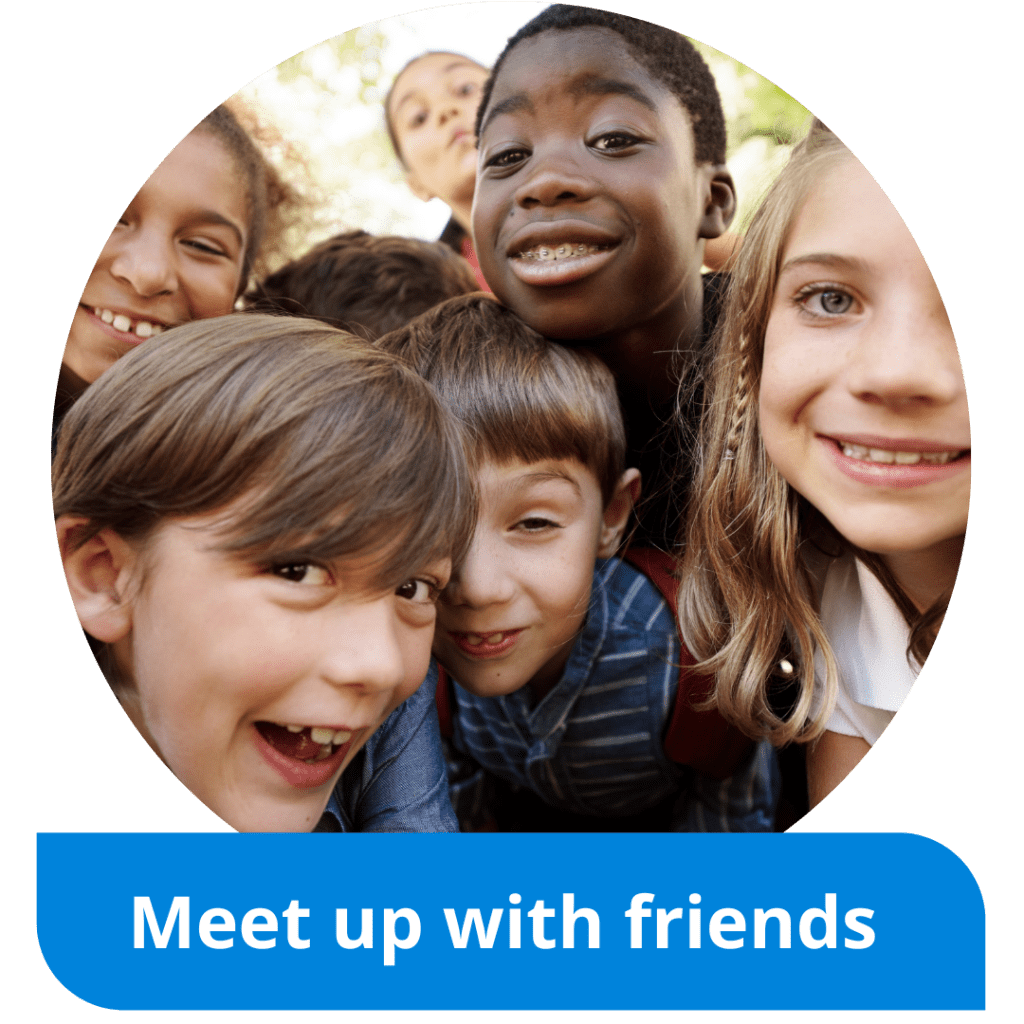 Meet up with friends.