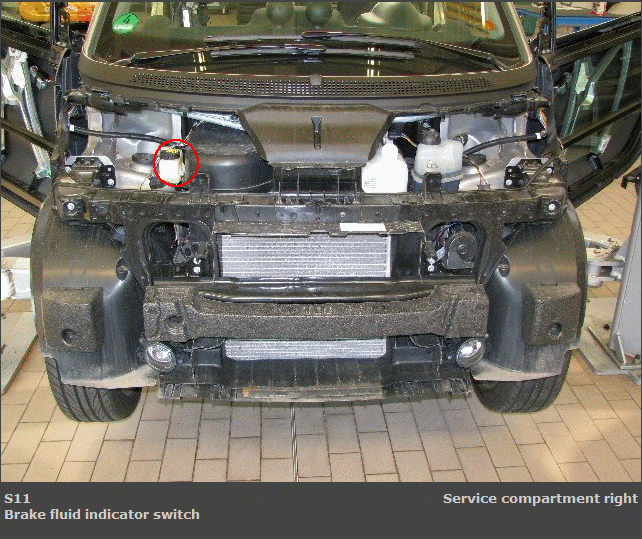 Inside a car engine.